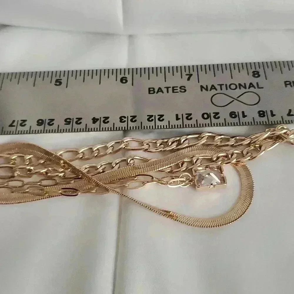 Fashion gold layered necklace